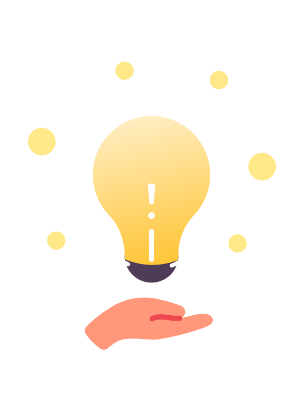 Hoogbegaafdheid testen & IQ test kind? Op de afbeelding zie je een gloeilamp dat symbool staat voor kennis en ideeën.